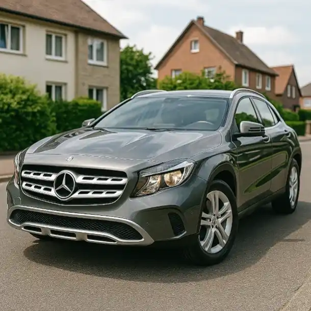 Ein gebrauchtes Mittelklasse-Auto steht zum Verkauf beim Autoankauf in Ahrensburg, bereit für neue Besitzer.